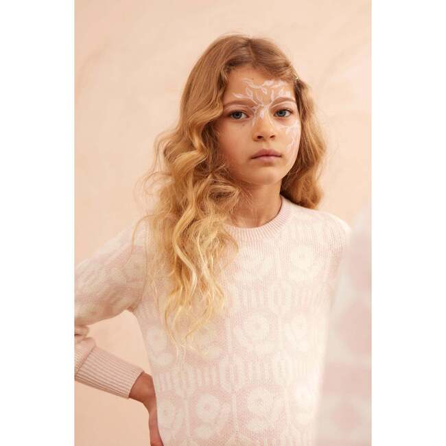 Flower Power Jumper, Blush - Sweaters - 2