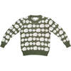 Flock of Sheep Sweater, Avocado - Sweaters - 1 - thumbnail