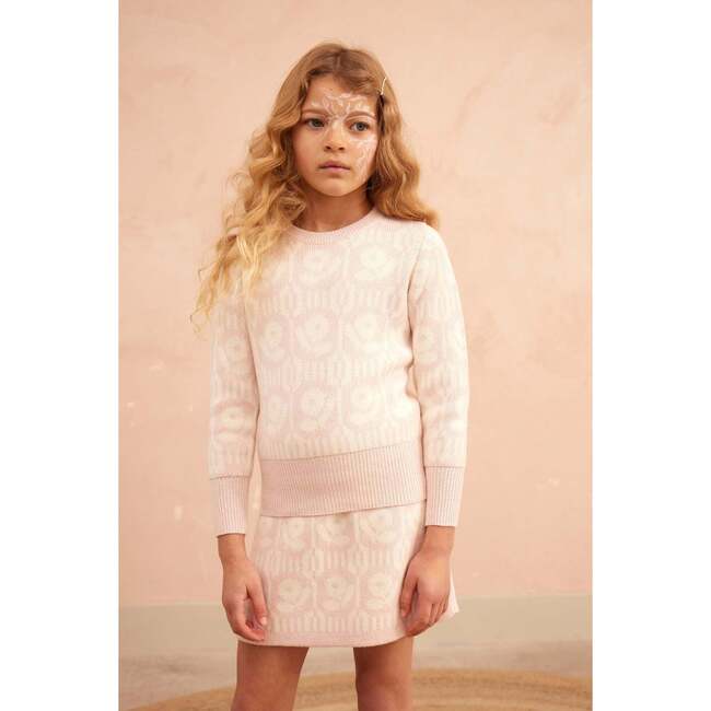 Flower Power Jumper, Blush - Sweaters - 6