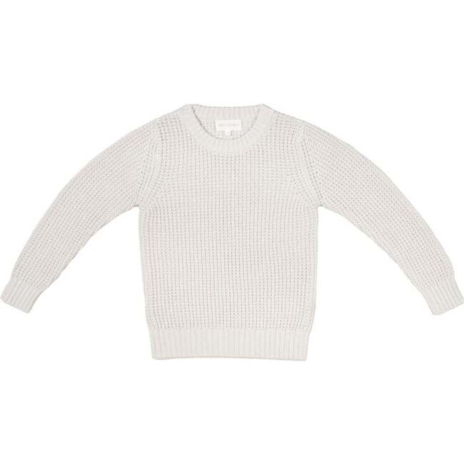 Waffle Knit Sweater, Chalk
