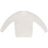 Waffle Knit Sweater, Chalk - Sweaters - 1 - thumbnail