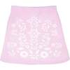 Snowflake Blossom Skirt, Bubble Gum - Skirts - 1 - thumbnail