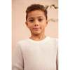 Waffle Knit Sweater, Chalk - Sweaters - 2