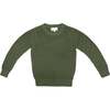 Waffle Knit Sweater, Avocado - Sweaters - 1 - thumbnail