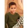 Waffle Knit Sweater, Avocado - Sweaters - 2