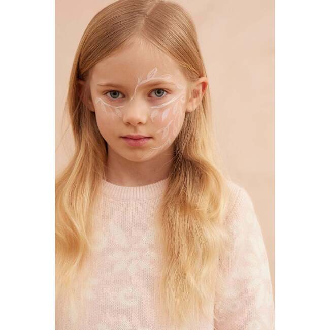 Snowflake Blossom Jumper, Bubble Gum - Sweaters - 3