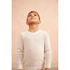 Waffle Knit Sweater, Chalk - Sweaters - 4