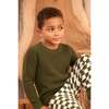 Waffle Knit Sweater, Avocado - Sweaters - 5