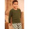 Waffle Knit Sweater, Avocado - Sweaters - 6