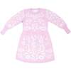 Snowflake Blossom Dress, Bubble Gum - Dresses - 1 - thumbnail