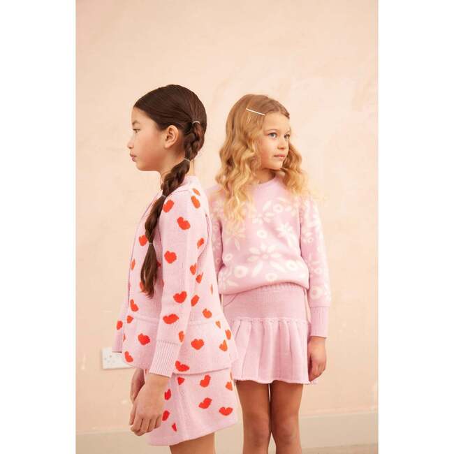 Snowflake Blossom Jumper, Blush - Sweaters - 4