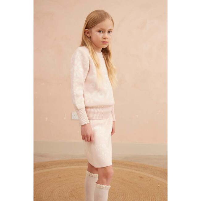 Snowflake Blossom Jumper, Bubble Gum - Sweaters - 7