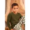 Waffle Knit Sweater, Avocado - Sweaters - 7