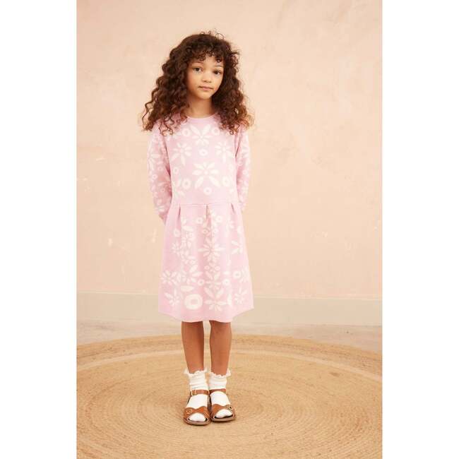 Snowflake Blossom Dress, Bubble Gum - Dresses - 2