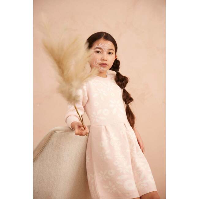 Snowflake Blossom Dress, Blush - Dresses - 2