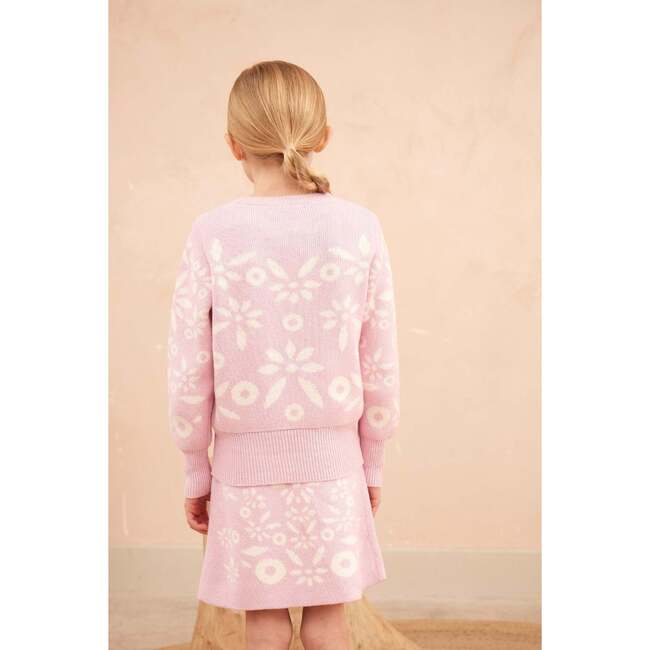 Snowflake Blossom Jumper, Blush - Sweaters - 5