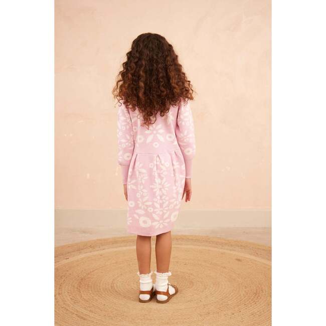 Snowflake Blossom Dress, Bubble Gum - Dresses - 4