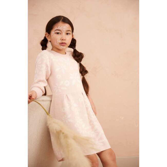 Snowflake Blossom Dress, Blush - Dresses - 3