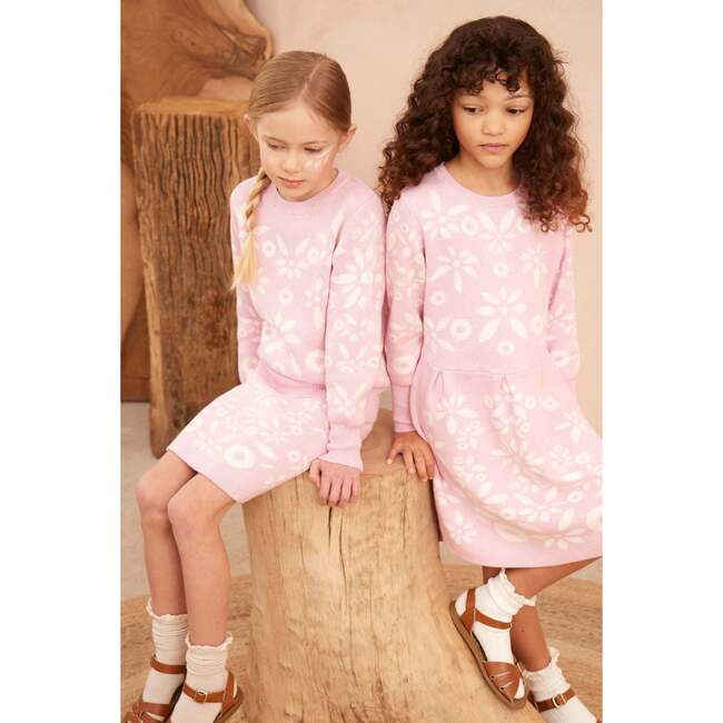 Snowflake Blossom Skirt, Bubble Gum - Skirts - 7