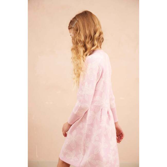 Chestnut Leaves Dress, Bubble Gum - Dresses - 3