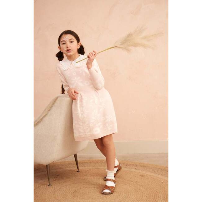 Snowflake Blossom Dress, Blush - Dresses - 5