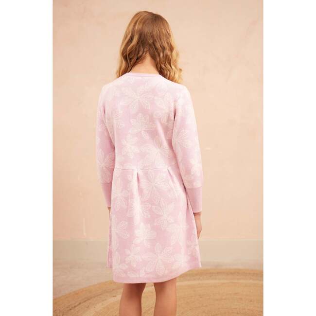 Chestnut Leaves Dress, Bubble Gum - Dresses - 5