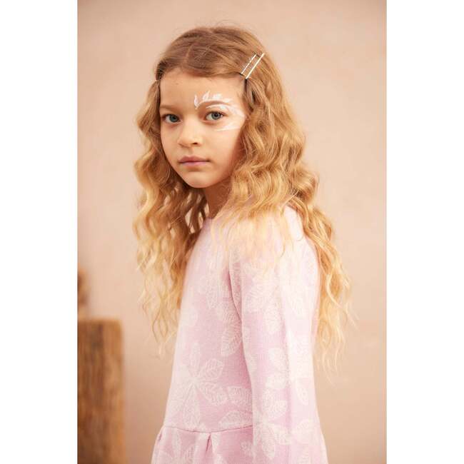 Chestnut Leaves Dress, Bubble Gum - Dresses - 6
