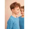 Cable Popcorn Sweater, Iceland Blue - Sweaters - 3
