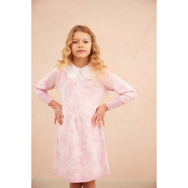 Chestnut Leaves Dress, Bubble Gum - Dresses - 7