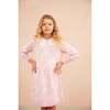 Chestnut Leaves Dress, Bubble Gum - Dresses - 7