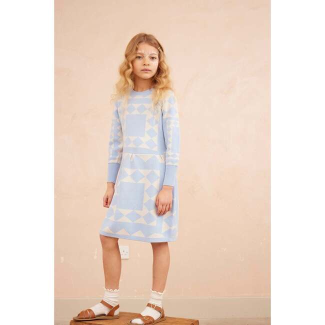 Aztec Dress, Sky - Dresses - 2