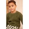 Cable Popcorn Sweater, Avocado - Sweaters - 5
