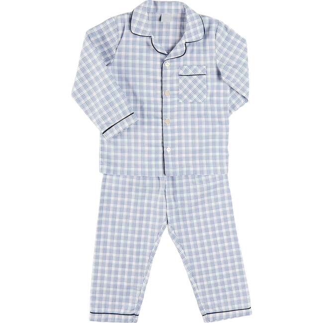 Wilfred Check Pajamas, Blue