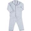 Wilfred Check Pajamas, Blue - Pajamas - 1 - thumbnail