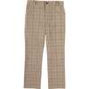 Wilton Check Pocket Detail Trousers, Beige - Pants - 1 - thumbnail