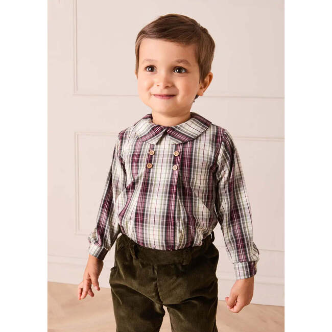 Whittaker Check Long Sleeve Shirt, Brown