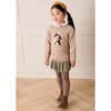 Wilton Check Pleated Skirt, Beige - Skirts - 2