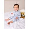 Wilfred Check Long Sleeve Footie Pajamas, Blue - Footie Pajamas - 3