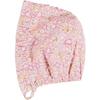 Nellie Floral Ruffle Detail Bonnet, Pink - Hats - 1 - thumbnail