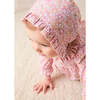 Nellie Floral Ruffle Detail Bonnet, Pink - Hats - 2