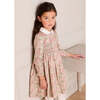 Viola Floral Hand Smocked Double Breasted Embroidered Collar Dress, Green - Dresses - 2