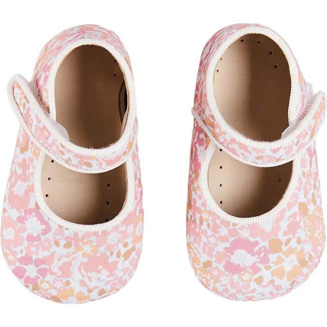 Nellie Floral Mary Jane Pram Shoes, Pink