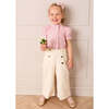 Nellie Floral Mao Collar Romantic Blouse, Pink - Blouses - 3 - thumbnail
