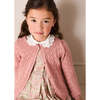 Viola Floral Hand Smocked Double Breasted Embroidered Collar Dress, Green - Dresses - 5