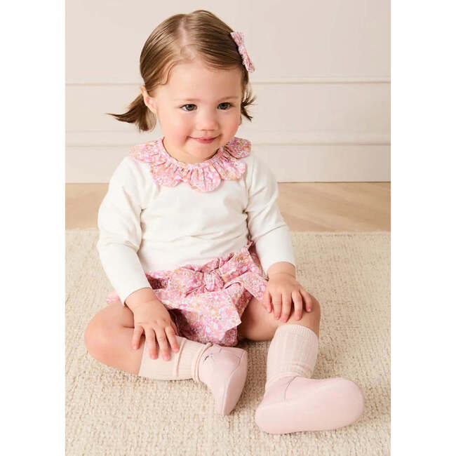 Nellie Floral Bow Detail Bloomers, Pink - Bloomers - 2
