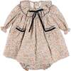 Marianne Floral Long Sleeve Dress with Bloomers, Mustard Made with Liberty Fabric - Dresses - 1 - thumbnail