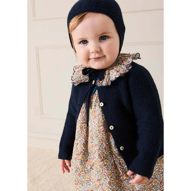 Marianne Floral Long Sleeve Dress with Bloomers, Mustard Made with Liberty Fabric - Dresses - 5