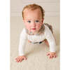 Marianne Floral Collar Long Sleeve Bodysuit, Blue Made with Liberty Fabric - Onesies - 2