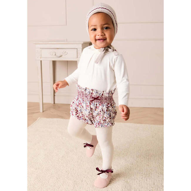 Louisa Floral Bloomers, Burgundy - Bloomers - 2