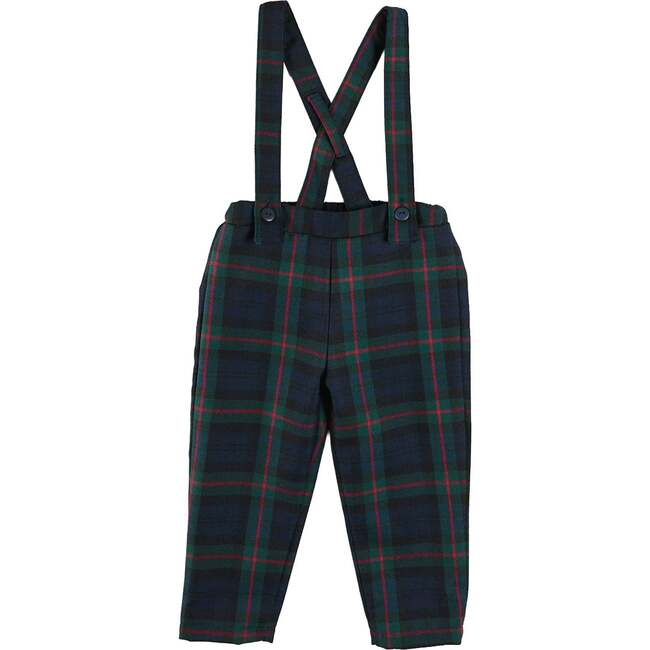 Kinnerton Tartan Trousers with Braces, Blue